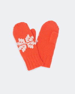 Gants en cachemire orange pour femme - Kujten packshot