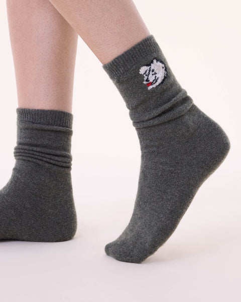 Chaussettes Doggy kaki foncé - Image 1