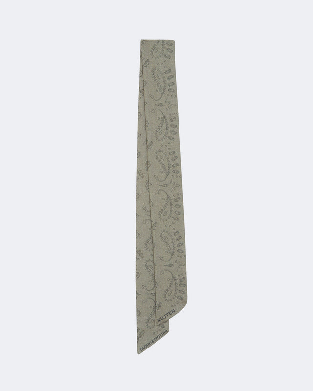 Foulard Lery kaki ivoire - Image principale