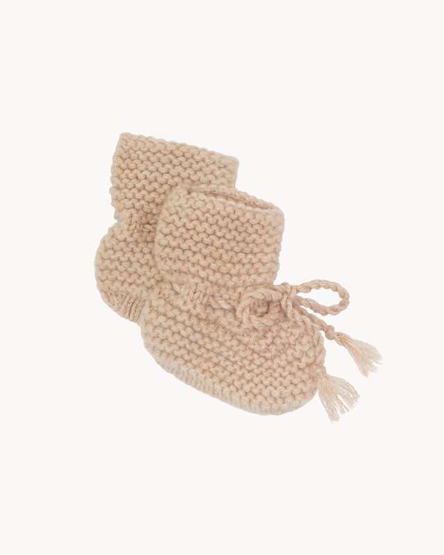 Chaussons Chausson Bb beige chiné - Image principale