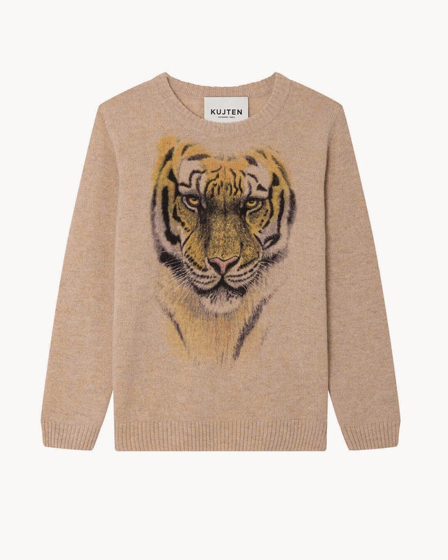 Pull Charley Tigre beige chiné - Image principale