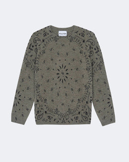 Pull charley bandana cachemire kaki - Kujten packshot