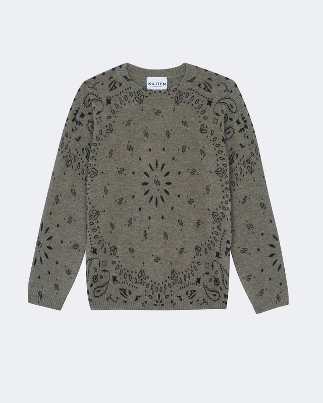 Sweater Charley Bandana marl khaki - Image principale