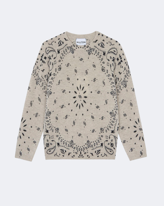Charley Bandana Oatmeal Sweater - Image principale