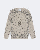 Pull en cachemire blanc et beige pour enfant - Kujten packshot