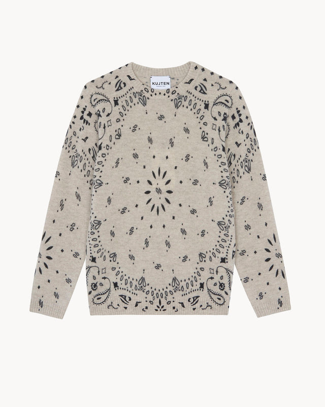 Charley Bandana Oatmeal Sweater - Image principale