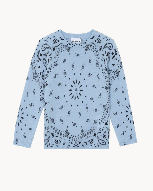 Sweater Charley Bandana blue jeans - Image principale