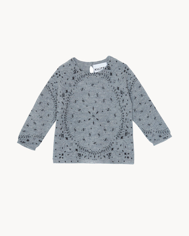Sweater Lovab Bandana marl gray - Image principale