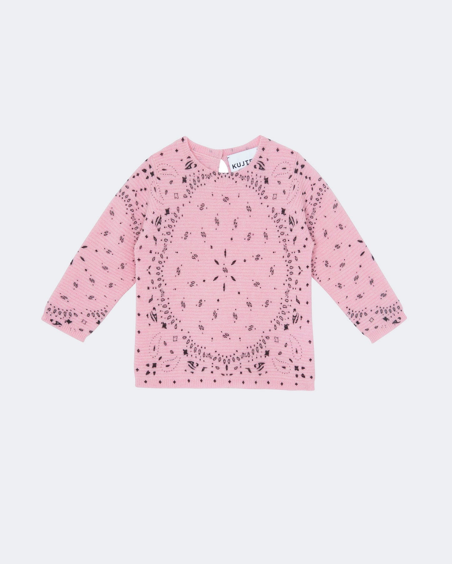 Pull en cachemire rose pour enfant - Kujten packshot