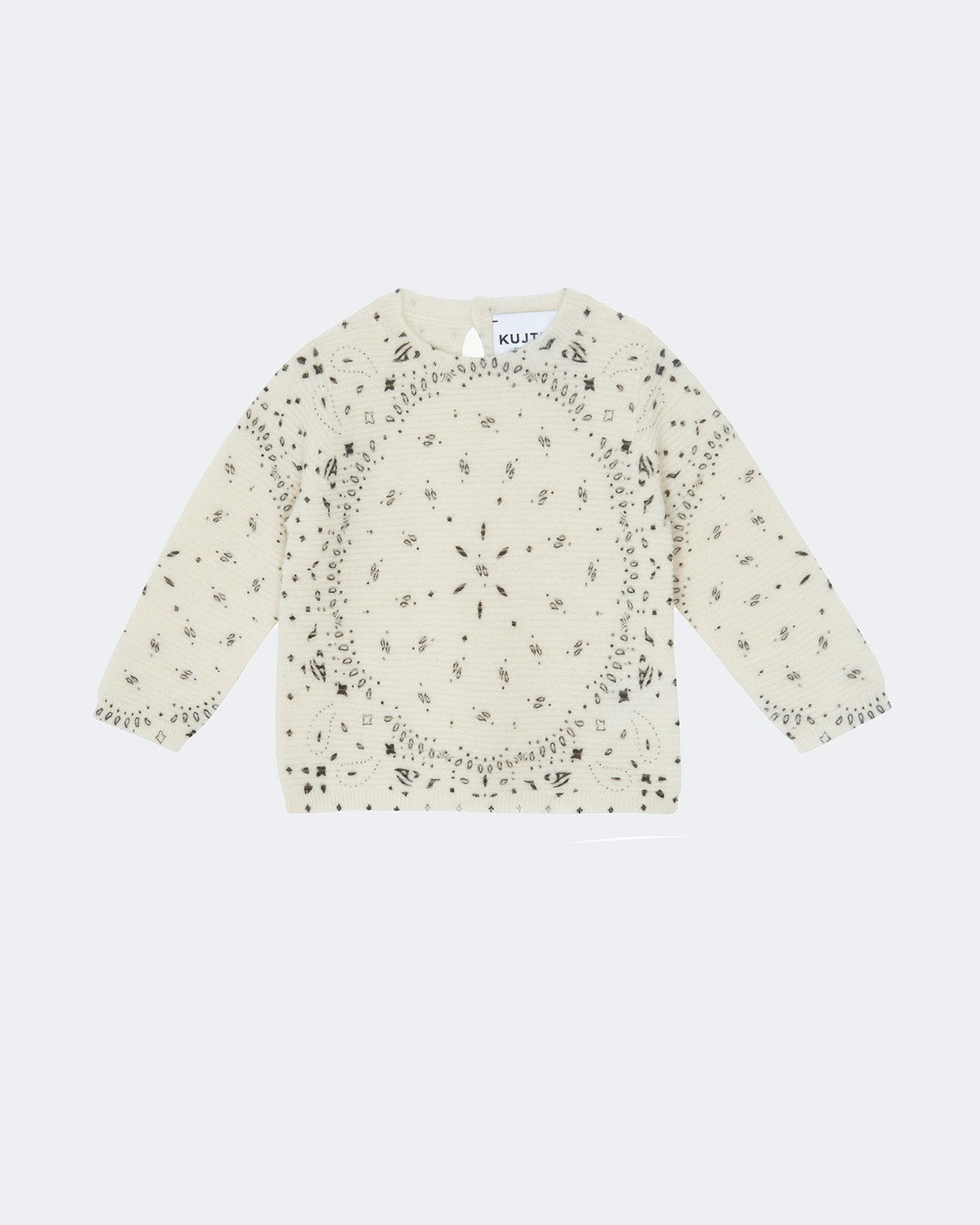 Pull en cachemire blanc pour enfant - Kujten packshot