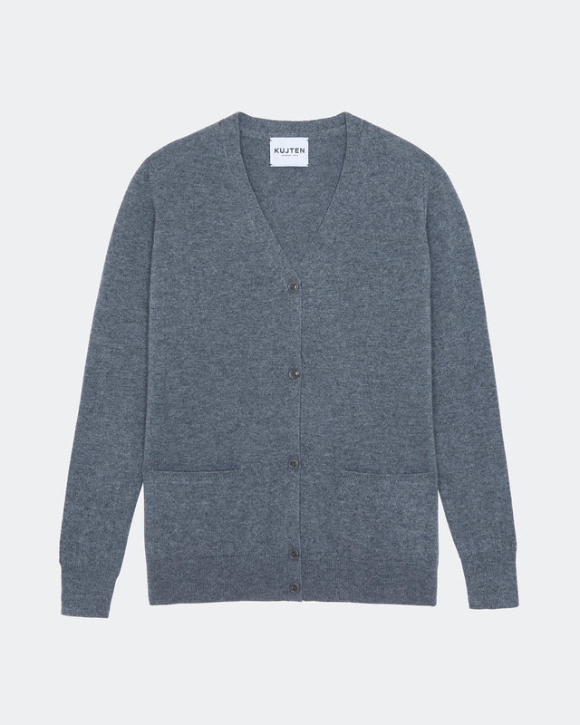 Cardigan Kelly P flannel gray - Image principale