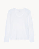 Top en lin blanc pour femme - Kujten packshot