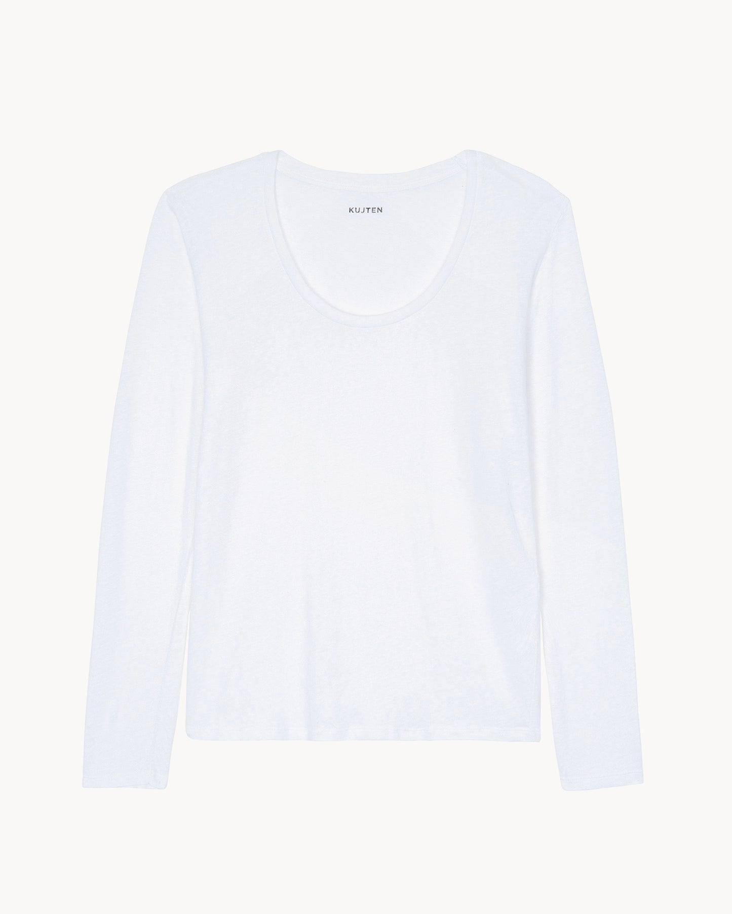 Top en lin blanc pour femme - Kujten packshot