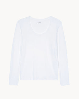 Top en lin blanc pour femme - Kujten packshot