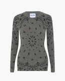 Pull en cachemire kaki pour femme - Kujten packshot