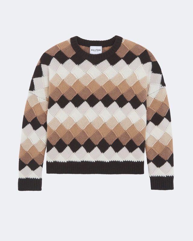 Pull Amelie Natte marron - Image principale