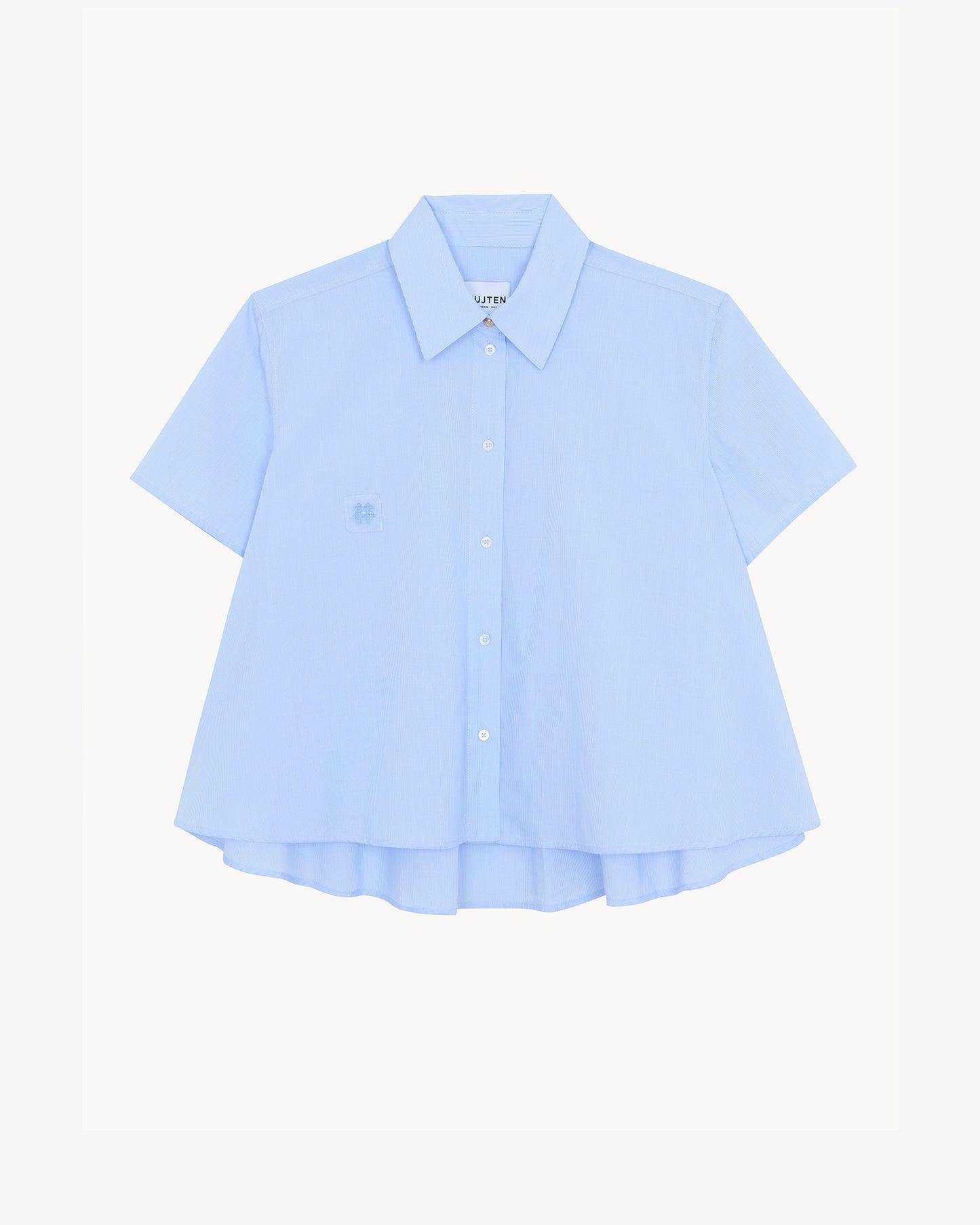 Valeria Blue White Shirt