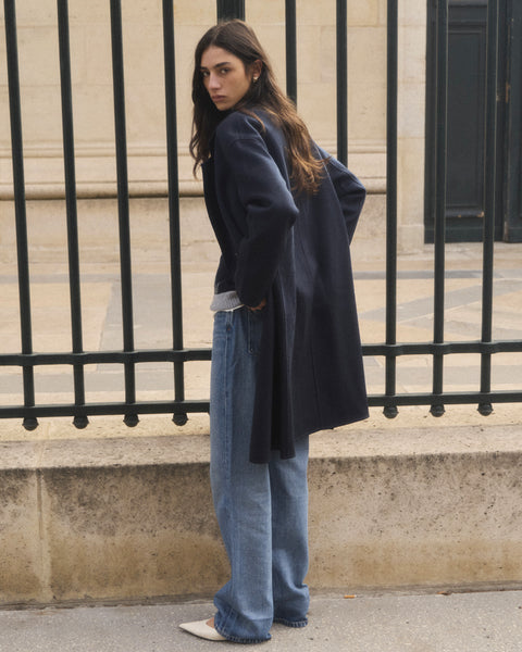 Coat Kaku dark navy blue - Image 2