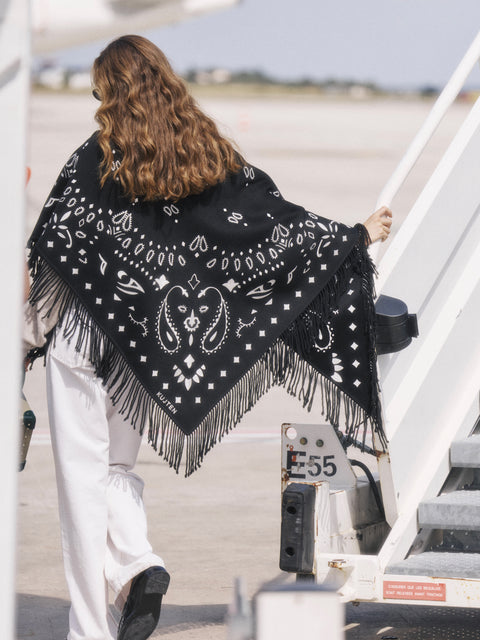 Châle Sohare Bandana noir - Image 3
