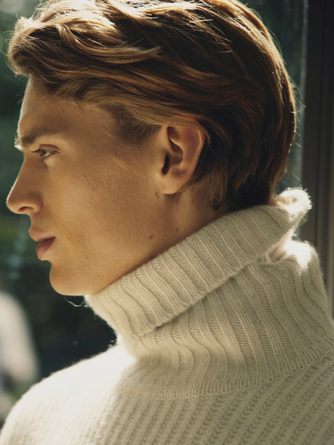 Sweater Antho Ribs heathered ivory - Image 4
