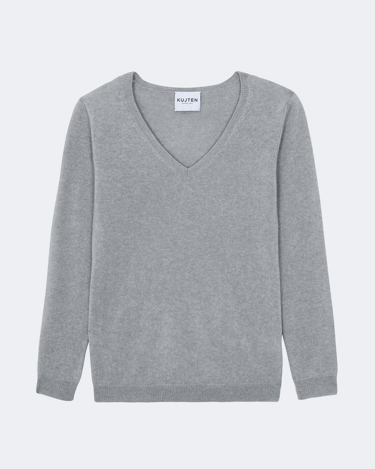 Pull en cachemire gris pour femme - Kujten packshot