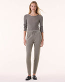 Jogging joggy 2 tricotage jersey kaki - Kujten