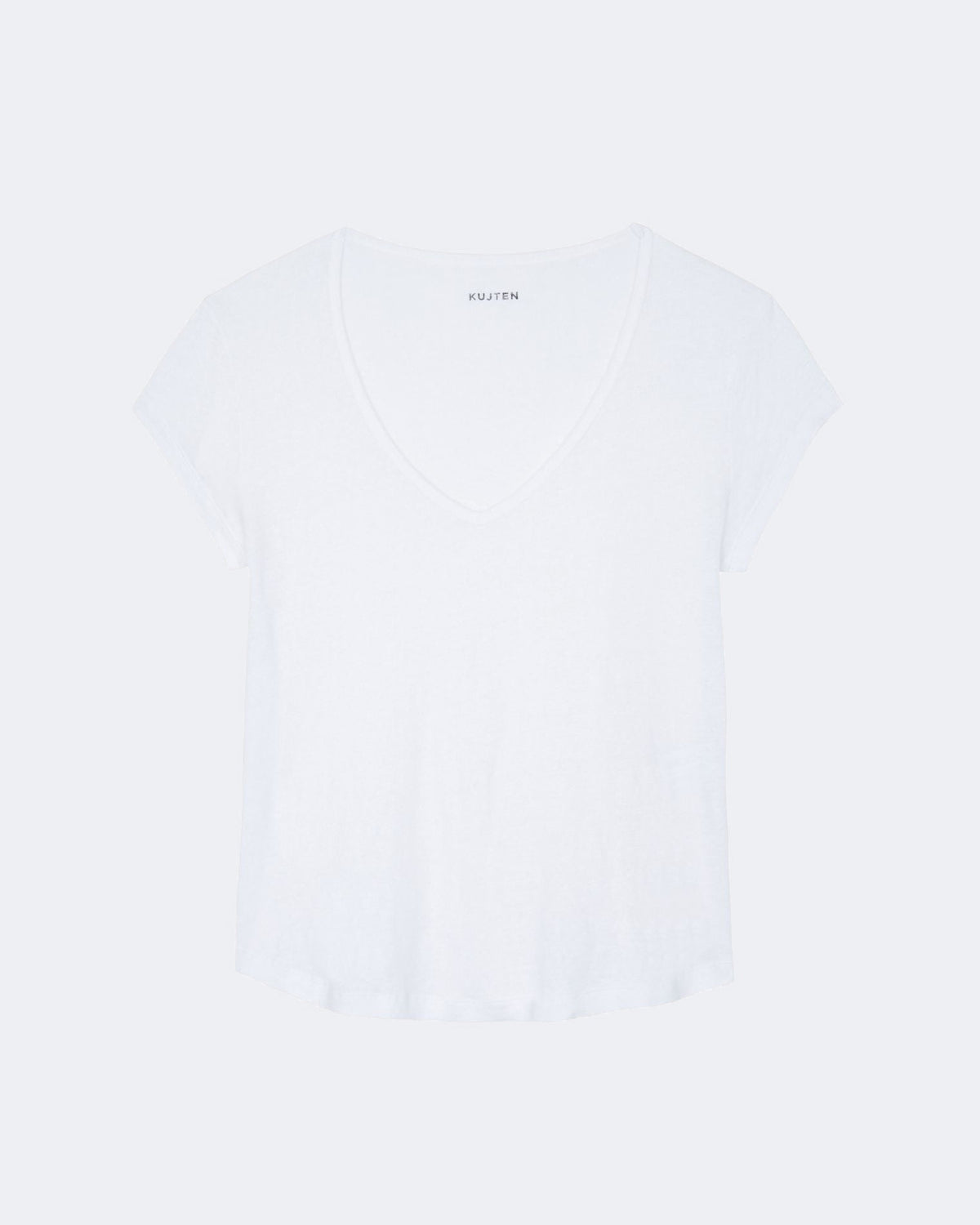 Top en lin blanc pour femme - Kujten packshot