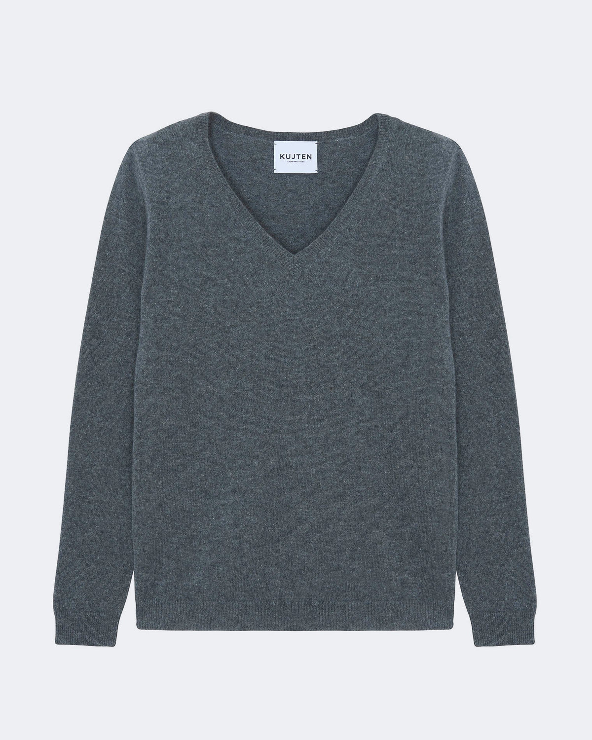 Pull en cachemire gris pour femme - Kujten packshot
