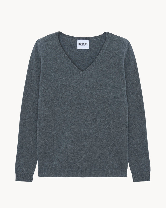 Sweater Vicky flannel gray - Image principale