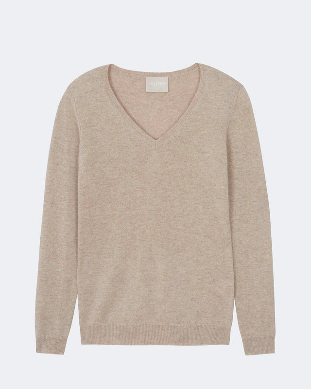 Pull Vicky beige chiné - Image principale