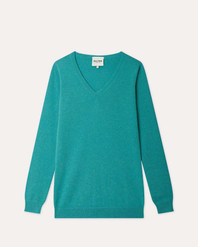Sweater Vicky marl turquoise blue - Image principale
