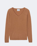Pull en cachemire camel pour femme - Kujten packshot