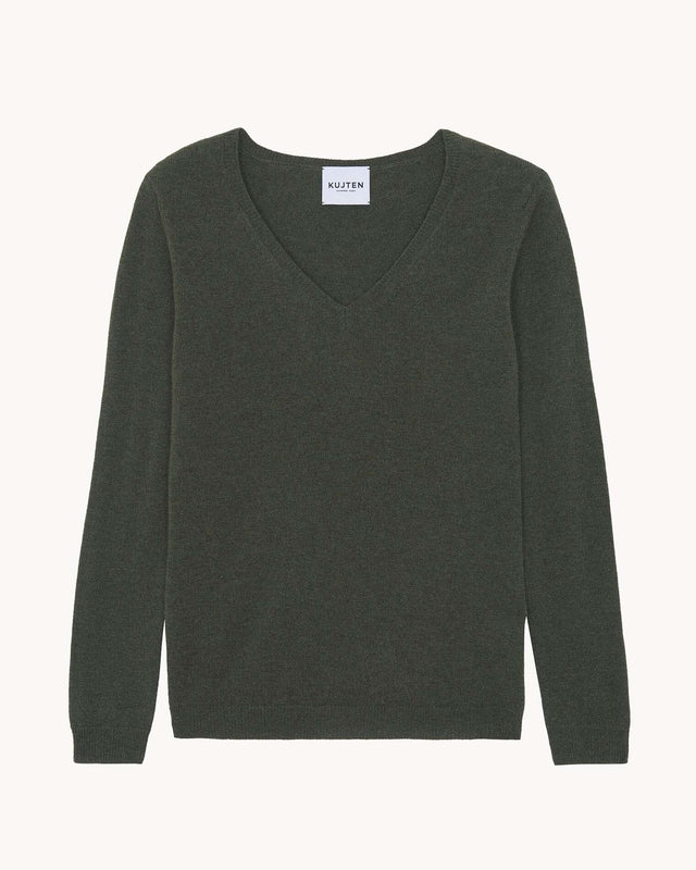 Pull Vicky kaki foncé - Image principale