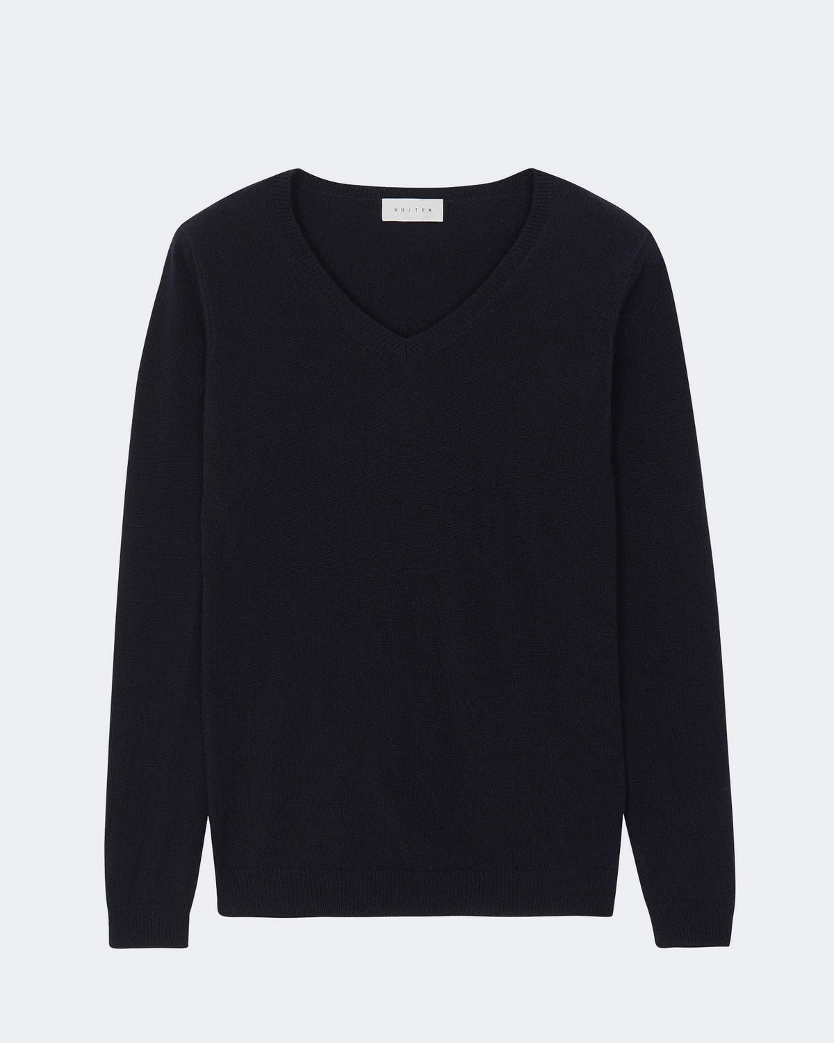 Pull en cachemire bleu pour femme - Kujten packshot