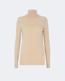 Pull en cachemire beige pour femme - Kujten packshot