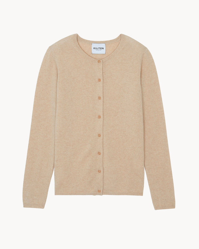 Cardigan Rebec organic beige - Image principale
