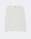 Pull en cachemire blanc pour femme - Kujten packshot
