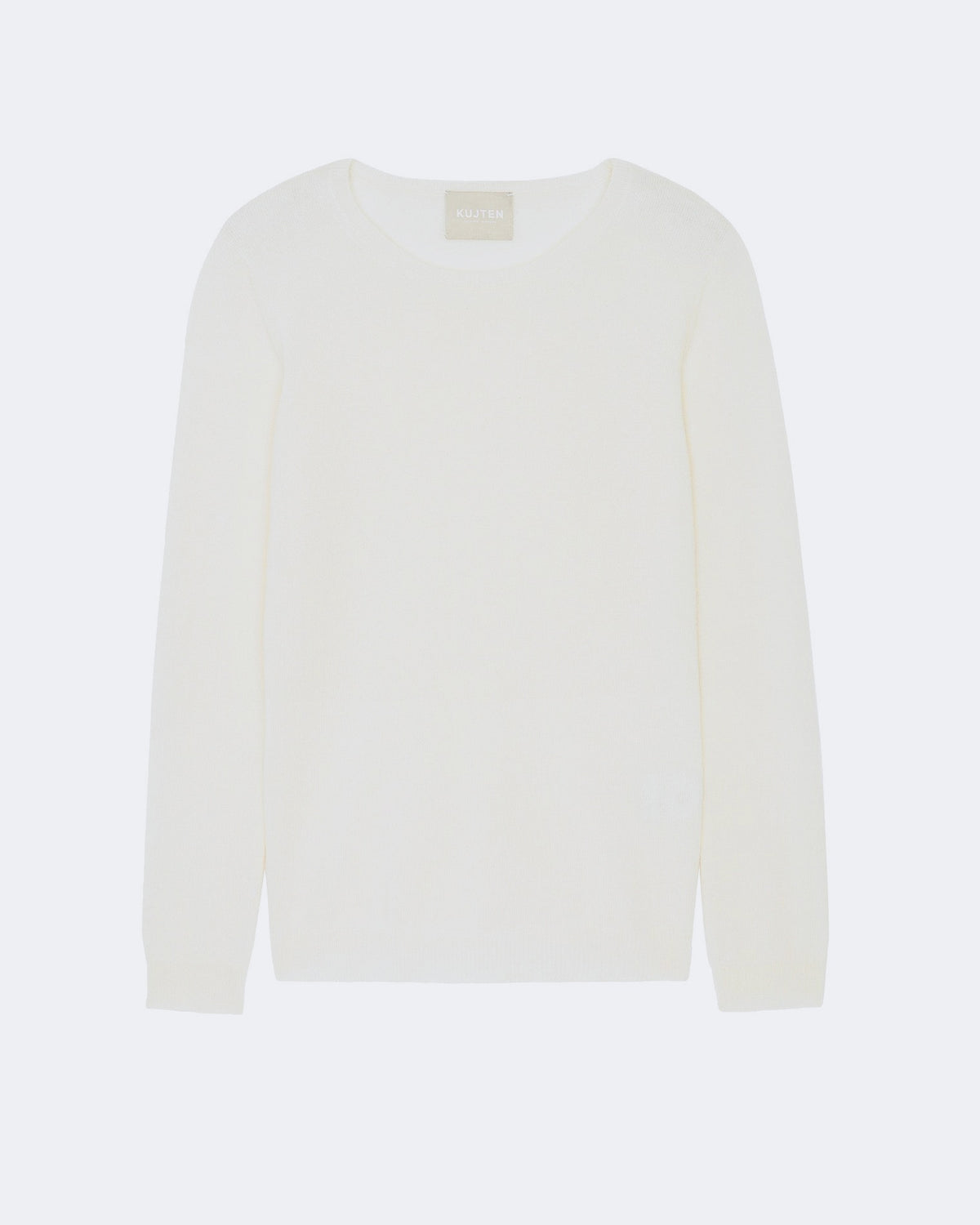 Pull en cachemire blanc pour femme - Kujten packshot