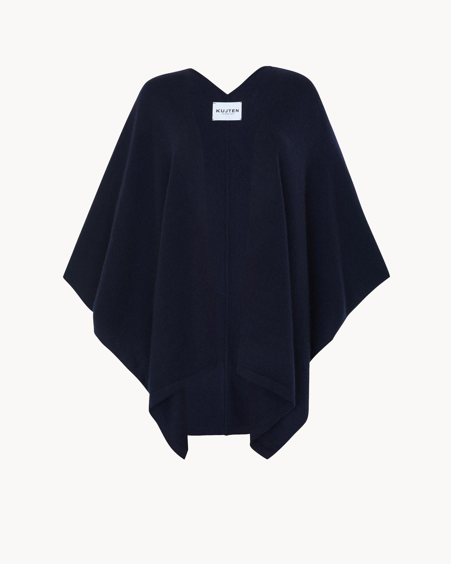 Dark Navy Blue Women Cashmere Cape Kujten Cashmere