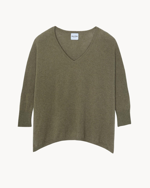 Pull Minie kaki chiné - Image principale