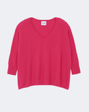 Pull en cachemire rose pour femme - Kujten packshot
