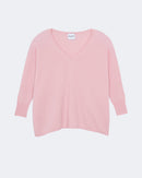 Pull en cachemire rose pour femme - Kujten packshot