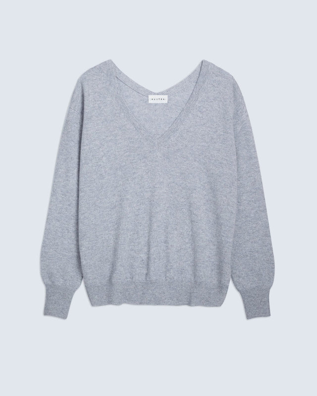 Pull gris chiné - Image principale