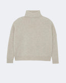 Pull en cachemire blanc et beige pour femme - Kujten packshot