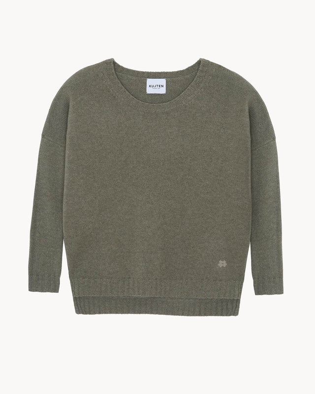 Pull Anita kaki chiné - Image principale