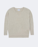 Pull en cachemire blanc et beige pour femme - Kujten packshot