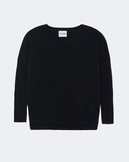 Pull en cachemire noir pour femme - Kujten packshot
