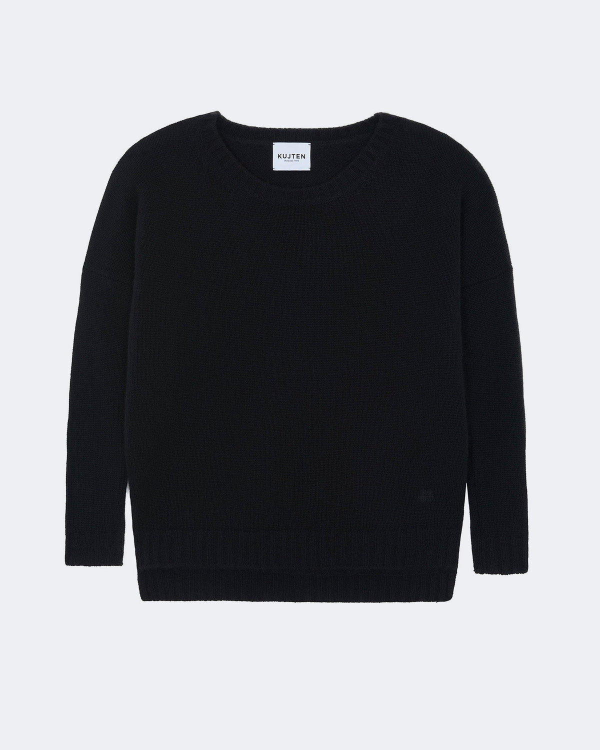 Pull en cachemire noir pour femme - Kujten packshot