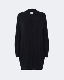Gilet en cachemire noir pour femme - Kujten packshot