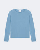Pull en cachemire bleu pour femme - Kujten packshot